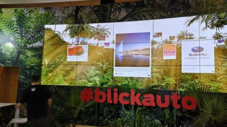 interaktive socialmedia wall