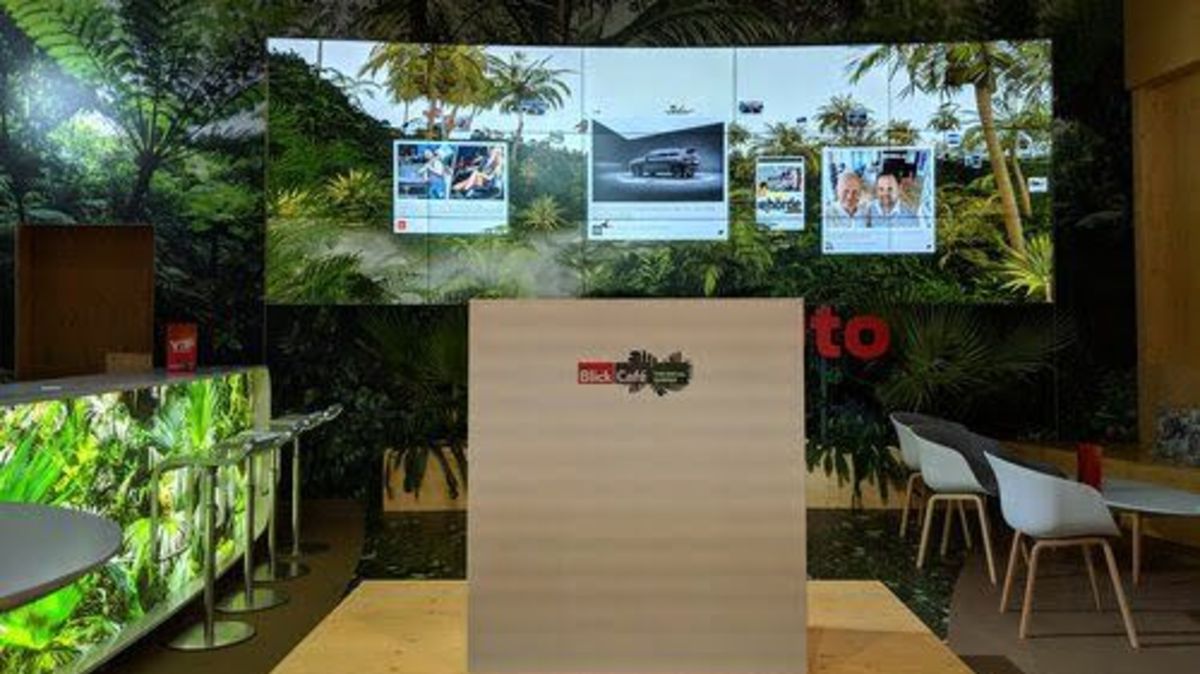 interaktive socialmedia wall