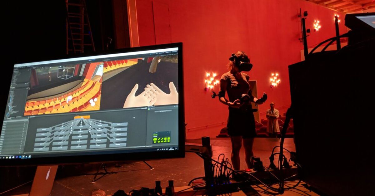 Digitale Bühne mit Live VR multiplayer stage